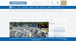 Desktop Screenshot of lindependant.fr