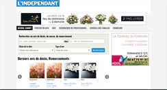Desktop Screenshot of carnet.lindependant.fr